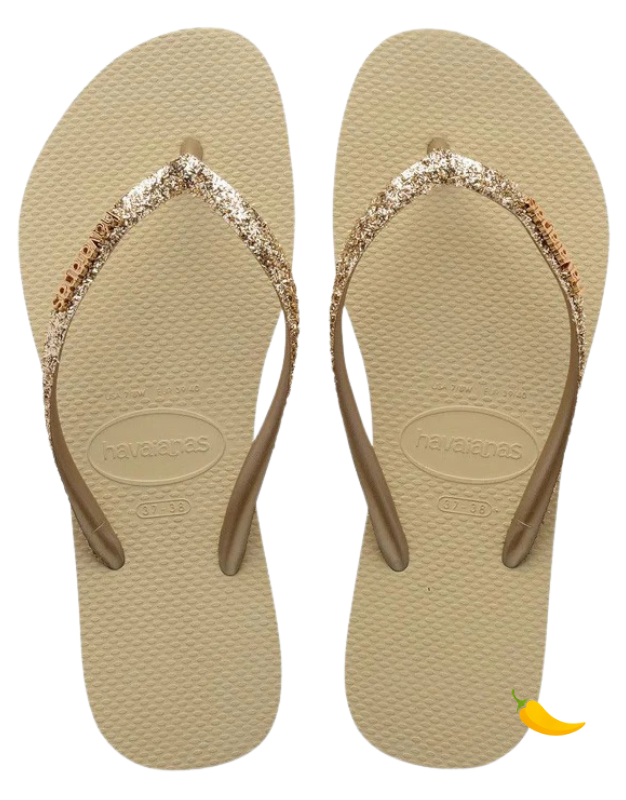 Havaianas Slim Glitter Flip Flops