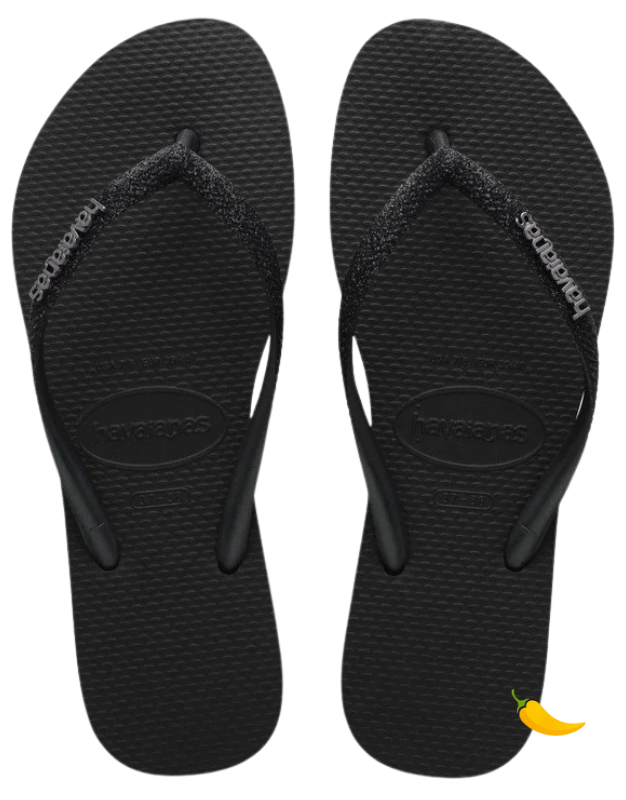 Havaianas Slim Glitter Flip Flops