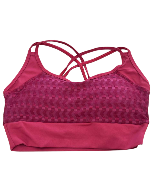 Performance Mesh Sports Bra – Wine