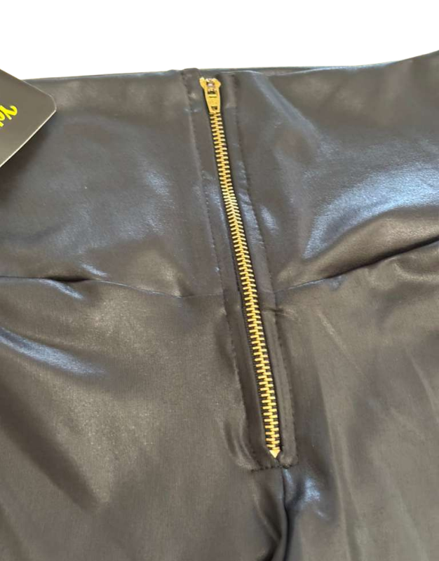 Premium Faux Leather Zip Leggings