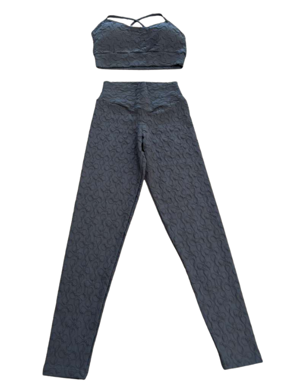 Textured Sculpt Leggings & Sports Bra Set