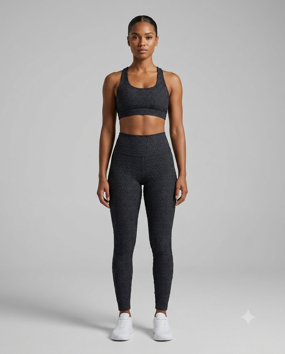 Textured Sculpt High-Waisted Leggings