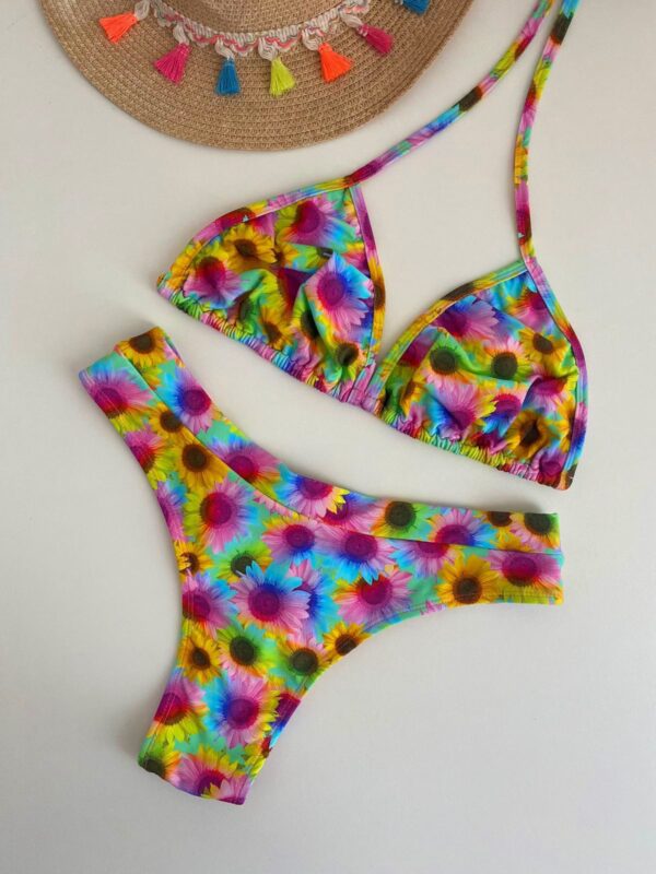 Bikini Printed Sunflower